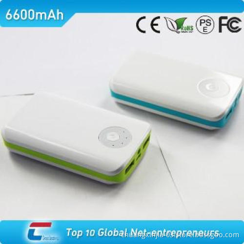 external portable mobile charger with high capacity and LED torch